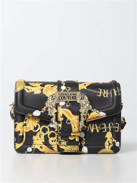 Versace Jeans Couture Crossbody bag synthetic black